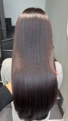 Màu tóc nâu công sở thanh lịch sáng da tại Kim Loan Hair Salon