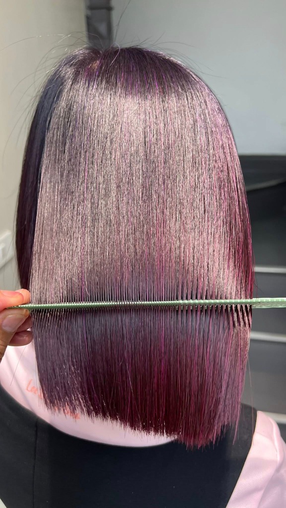 Màu tóc Tím Đỏ Elumen bóng mượt