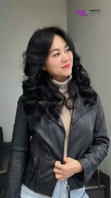 Xoăn bung lơi thiết kế mềm mại bay bổng tại Kim Loan Hair Salon