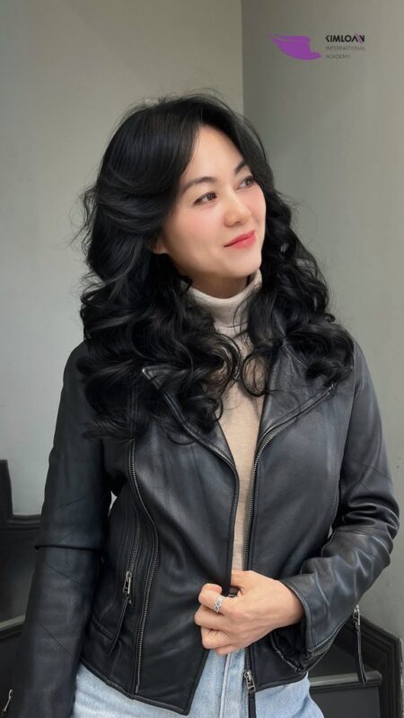 Xoăn bung lơi thiết kế mềm mại bay bổng tại Kim Loan Hair Salon