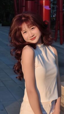 Kiểu tóc xoăn bung lơi nhẹ nhàng bay bổng thiết kế riêng tại Kim Loan Hair Salon
