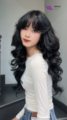 Xoăn bung thiết kế đẹp tại Kim Loan Hair Salon