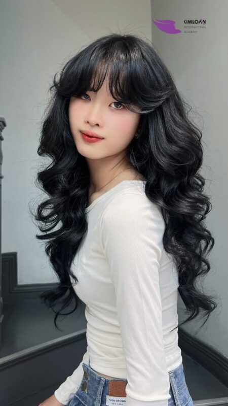 Xoăn bung thiết kế đẹp tại Kim Loan Hair Salon