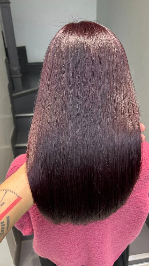 Màu nâu Mocha bóng mượt tại Kim Loan Hair Salon
