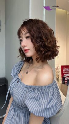 Kiểu tóc xoăn Jelly Perm đo ni đóng giày cho cô nàng tóc ngắn tại Kim Loan Hair Salon