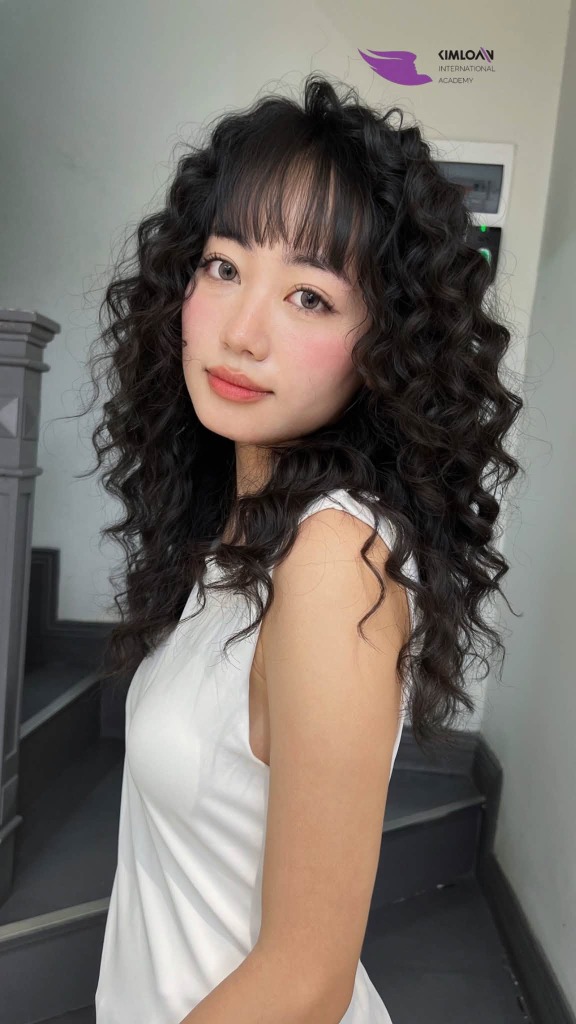 Jelly Perm Cho Cô Nàng Gen Z: Thay Đổi Kiểu Tóc, Đổi Nguồn Năng Lượng Mới Tại Kim Loan Hair Salon 1 Chân dung khách hàng uốn Jelly Perm trẻ trung cá tính tại Kim Loan